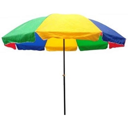 6ft Garden Umbrella with Stand - Multicolor