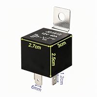 Gebildet 4 Stück JD1912 Auto-Relaiskabelbaum, 12V, 40A, 4-polig, SPST mit Eingebauter Diode für Auto, LKW, Van, Motorrad, Boot – Ansicht 3