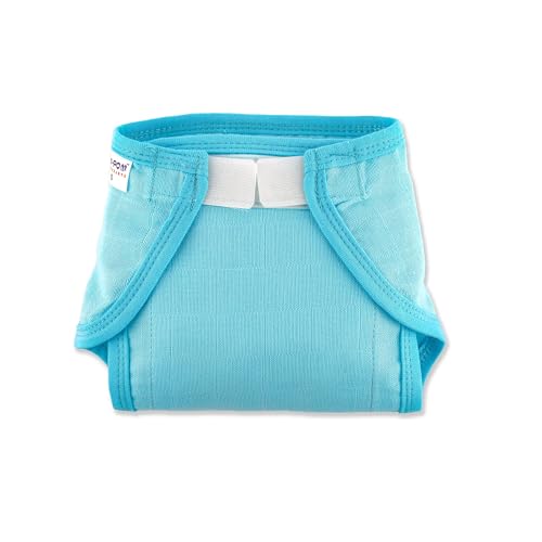 Image of Welcro Nappy For Babies, Reusable, Washable Soft Muslin Cotton Nappy /Langot for New Born Baby | Gentle on Baby Skin | Helps in Potty Training | 3-6 months | Pack of 12 | Dyd