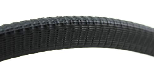 SMI-Kantenschutzprofil KS3-6S für 3-6mm PVC mit Stahleinlage Schwarz selbstklemmend ohne Kleber - Kantenschutz, Kederprofil, Kantenprofil, Kantenschutzleiste für Autotüren, Bleche (5 m)