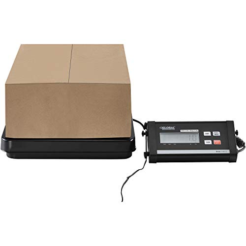 Báscula digital de envío 400 lb x 0.5 lb 12"W x 12"L miniatura 3