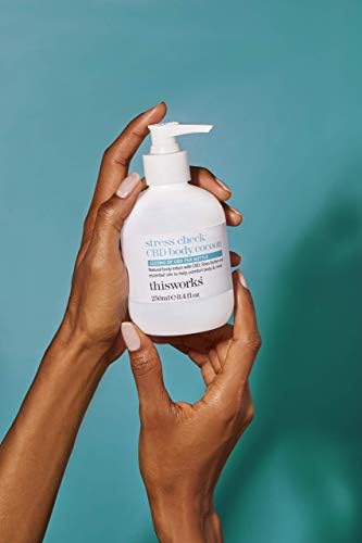 This Works Stress Check CBD Body Cocoon, a Stress-Busting Body Lotion with CBD and Shea Butter, Infused with Lavender, Ylang Ylang and Neroli Essential Oils to Revitalise Skin, 250 ml