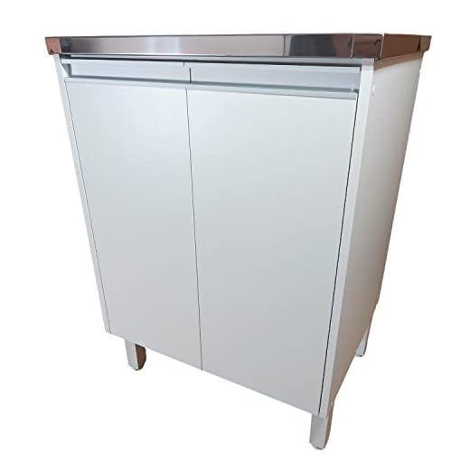 Tanque De Lavar Roupa Inox 35 Plus Gabinete 2 Portas Montado