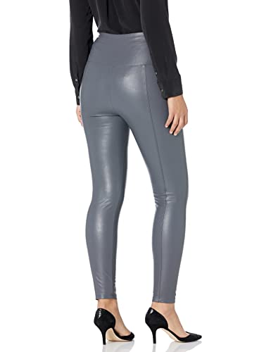 Legging Lyssé aspect cuir charbon de bois pour le bureau