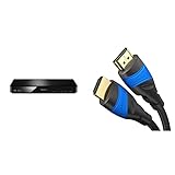 Panasonic DMP-BDT184EG 3D Blu-ray Player schwarz & KabelDirekt - 4K HDMI Kabel - 2m - kompatibel mit (HDMI 2.0a/b 2.0, 1.4a, 4K Ultra HD, 3D, Full HD, 1080p, HDR, Highspeed mit Ethernet) - TOP Series