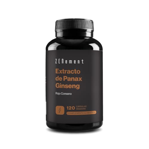 Panax Ginseng Rojo Coreano - 20% Ginsenósidos - 120 Cápsulas - Zenement