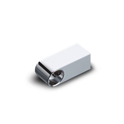 Reling 16 mm Rohrhalter eckig, Chrom Cover