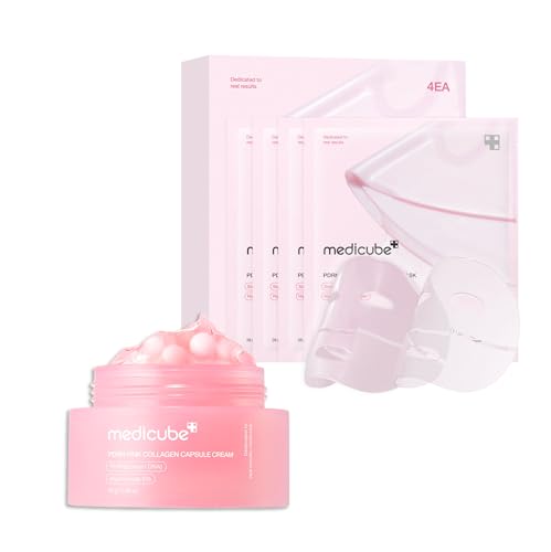 medicube Hydro-Repair Mask Duo: Salmon DNA PDRN Pink Collagen Cap...