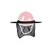 Mesh Hat Sun Shade Shield | High Visibility Sun Neck Shade - Full Brim Mesh Sun Shade Protection and Neck Gaiter, Hard Hat Accessories for Outdoor Construction Site,Black