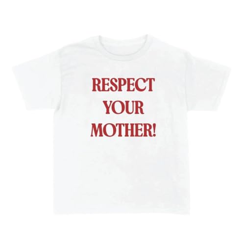 Respect Your Mother Baby Tee White - Child Large