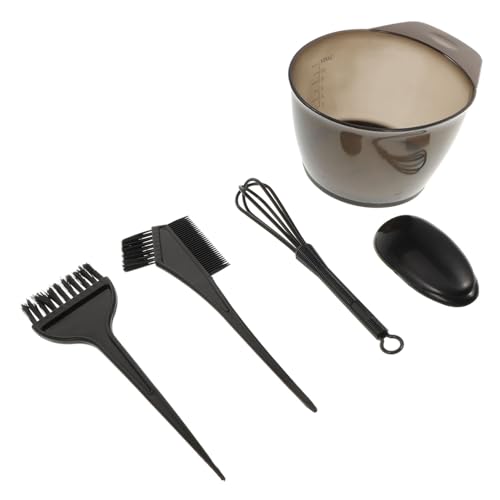 Healeved Hair Dyeing Kit 6 Tools Styling Brush Bowl Set Heat Resistant Lightweight Easy to Clean for Home Use Professional Salons