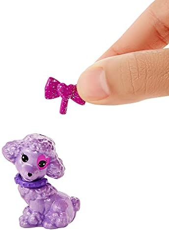 Barbie GTT10  Color Reveal Shimmer Pet Set in Diamond-Shaped Case with 5 Surprises