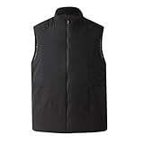 Qmerlimui Beheizte Weste für Damen, Steppwesten, leicht, ärmellos, Heizmantel, elektrische Winter-Thermojacke, Schwarz, M