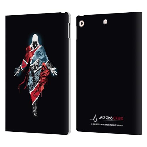 Protection iPad 10.2 Assassin's Creed étui portefeuille cuir compatible 2021
