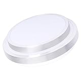 Drosbey 32W LED Ceiling Light, 14in Flush Mount Light Fixture, Lights for Bedroom, Kitchen, Bathroom, Hallway, 2700 Lumens, 5000K Daylight White, 240W Incandescent Bulbs Equivalent