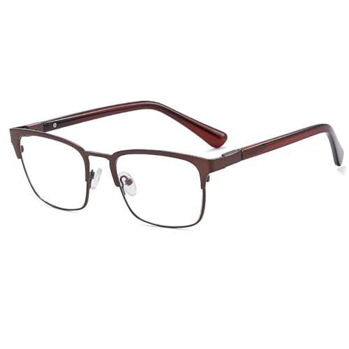 Lunettes en métal hommes et femmes monture de vue ronde charnières ressort