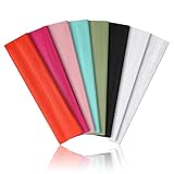 8PCS Soft Elastic Stretch Workout Sports Headbands for Women - Soft Cloth, Sweat-Absorbing, Colourful Athletic Headbands for Girl's Hair, Ideal for Yoga,Running and Gym (Gray)