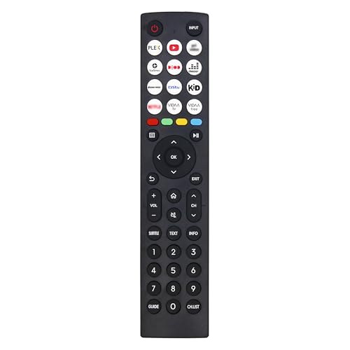 NEW Replacement Hisense TV Remote Control for VIDAA LED Smart TVs 43A7300F 50A7300F 65A7300FTUK, No Setup Required Universal Hisense TV Remote