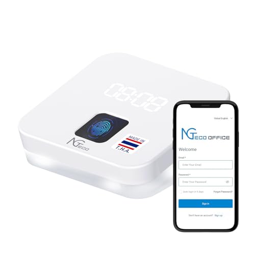 NGTeco Cloud Time Clock for Employees Small Business, Remote...