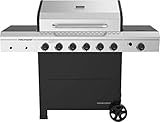 Megamaster Premium 6-Burner Propane Gas Grill with Side Burner,...