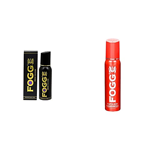 Image of Fogg Fresh Fougere Black Series for Men, 150ml And Fogg Napoleon Body Spray For Men, 150ml