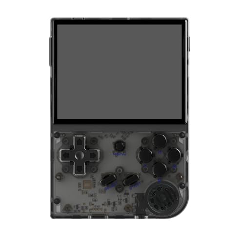 RG35XX 2024 Retro Handheld Game Console Linux System HD and TV Output 3.5 Inch IPS Screen 64G TF Card 5500+ Classic Games 2600mAh Battery (RG35XX-Black)
