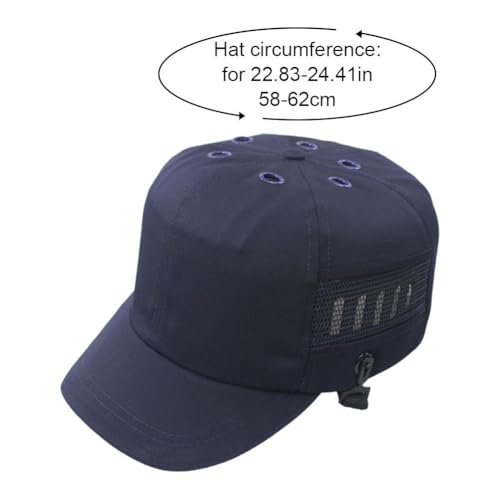 Gorra de seguridad con casco rígido de PP para evitar impactos en la cabeza 7