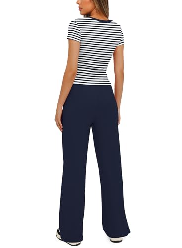 Ensemble homewear chic manches courtes froncé pour cocooning - 2