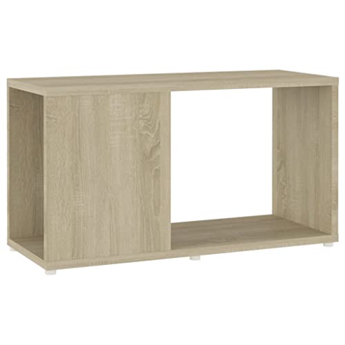 vidaXL Meuble TV Armoire Basse Centre de Divertissement Meuble Stéréo Salon Salle de Séjour Maison Intérieur Chêne Sonoma 60x24x32 cm Aggloméré