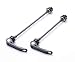 Wileosix Quick Release Axle Skewer Set - Front & Rear Road Blue