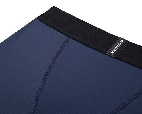 Pantalones cortos de compresión térmicos baselayer con soporte muscular para running 4
