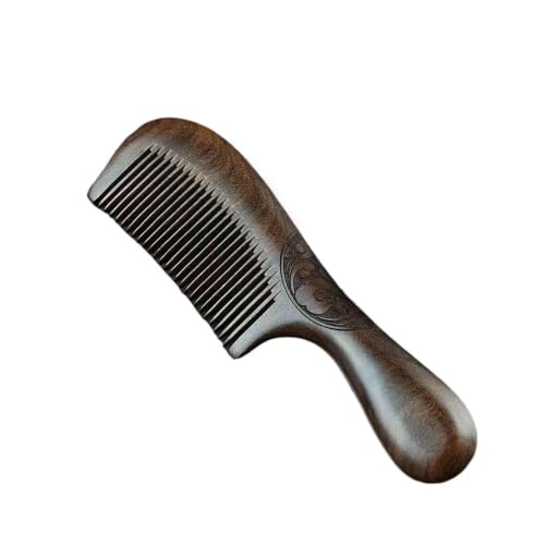Peigne en bois sculpté pour routine cheveux longs démêlage en douceur matin et soir