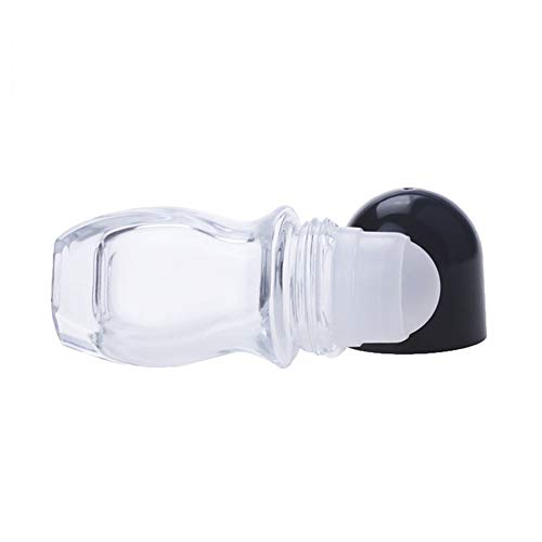 Wresty Roll On Glass Bottles For Essential Oils,2 Pcs Deodorant Bottles Perfume Roller Bottles Empty Deodorant Containers Roller Ball Bottles For Fragrance Cosmetics (50ml/1.69Oz)