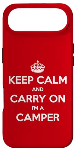 Keep Calm and Carry On I'm a Camper - �ʔ��� �X�}�z�P�[�X iPhone Air �p