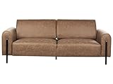 Gemütliches 3-Sitzer Leathaire-Sofa mit verstellbaren Rückenlehnen