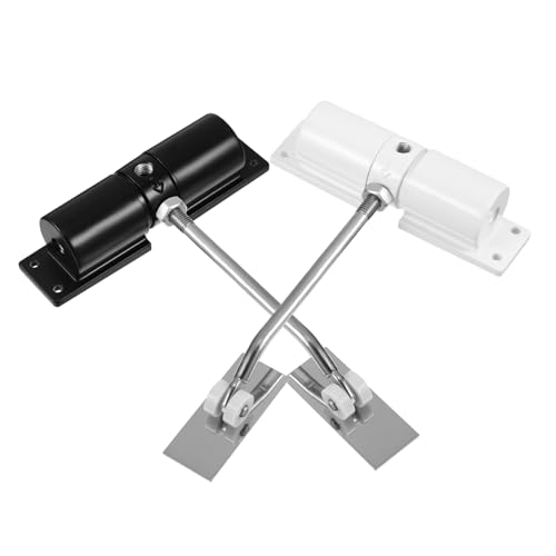 Cierrapuertas, Cierrapuertas automático, 2 uds., aleación de aluminio, ajustable, herramienta resorte for puerta atasco