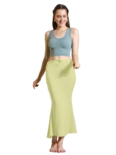Image of Amazon Brand - Anarva Women Cotton Blended Saree Shapewear Regular Petticoat Skirt For Saree