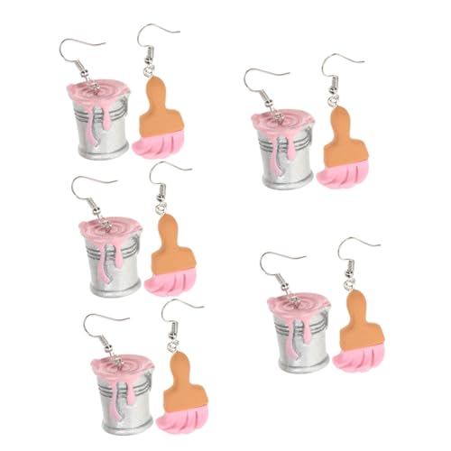 Boucles d'oreilles pot de peinture médaillon, cadeau idéal pour artiste