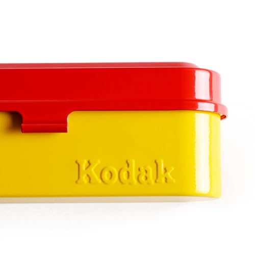 Kodak Film Case Estuche para 5 Rollos de películas de 35 mm – Retro Caja de Acero para salvaguardar Rollos de película (Rojo) (película no incluida) - imagen 6