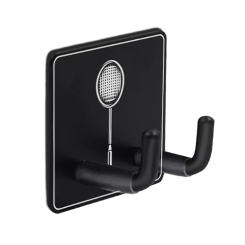 Soporte de pared para raquetas de pared, gancho de metal para colgar, soporte para exhibición vertical de tenis para garajes, gimnasio, entrenamiento de gimnasio, pantalla vertical de tenis