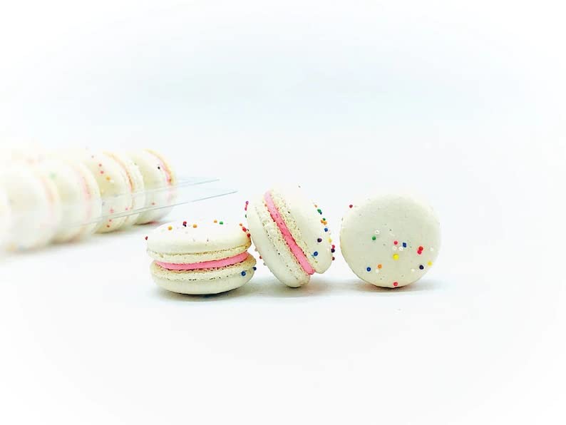 50 Pack Gluten Free French Birthday Macaron | A great addition for your bakery establishment or your next party