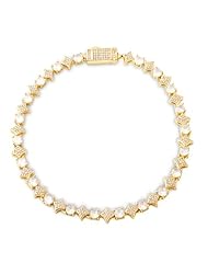 Yellow Gold Clear CZ-A