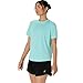 ASICS Women's SILVER Short Sleeve TOP Running Apparel, S, ILLUMINATE MINT