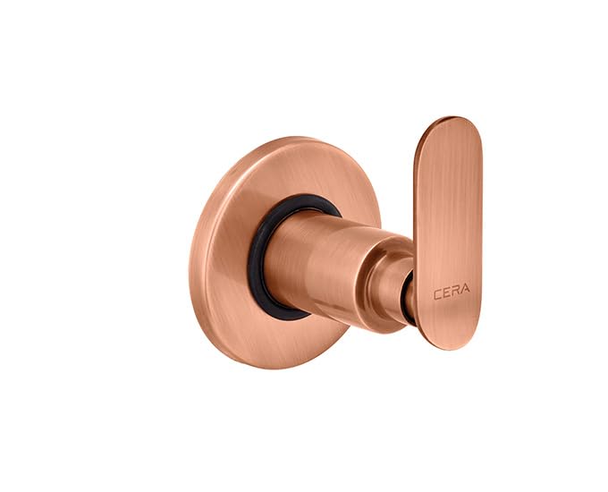 CERA Brooklyn Exp Part of Conc.Stop Cock Wash Basin Faucet | Sink Tap | Bathroom Accessories | Wall Mount | PVD Finish | Solid Brass | Antique Copper | F1018351AC