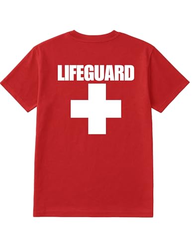 Bulk Lifeguard T-Shirts – Cotton Blend Uniform Tees for Beach & Pool Safety Staff Printed in USA – Multi-Pack Sizes S to 3XL2