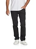riverso Jeans Herren Stretch lang Straight Fit RIVChris Jeanshose Hose Schwarz w40, Farbe:Black Denim (24000), Größe:40W/32L