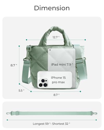 Image of BAGSMART Crossbody Bags for Women, Lightweight Purses for Women, Quilted Puffer Tote Handbags for Daily Use,Shop,Travel