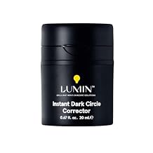 Lumin Instant Dark Circle Corrector for Men Not A Concealer, Brightens Eyes, Reduce Dark Circles, Puffiness, Under Eye Men Makeup, Mens Eye Cream, Perfect for Medium-Deep Skin Tones, 20mL