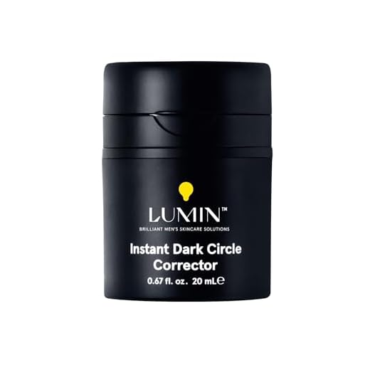Lumin Instant Dark Circle Corrector for Men (Not A Concealer), Brightens Eyes, Reduce Dark Circles, Puffiness, Under Eye Men Makeup, Men's Eye Cream, Perfect for Light-Medium Skin Tones, 20mL