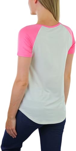 Image of ToBeInStyle Women's Classic Two Color Cotton Baseball T-Shirts